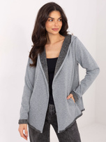 Szara bluza z futrzaną podszewką SUBLEVEL