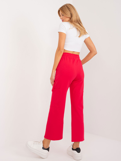 Hurt Czerwone dresowe spodnie basic z bawełny