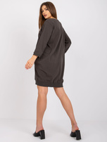 Khaki luźna sukienka Salou