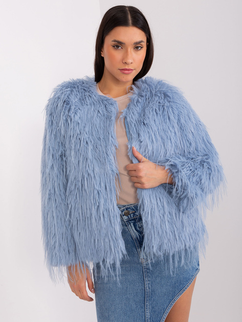 Hurt Szaro-niebieska kurtka przejściowa z podszewką