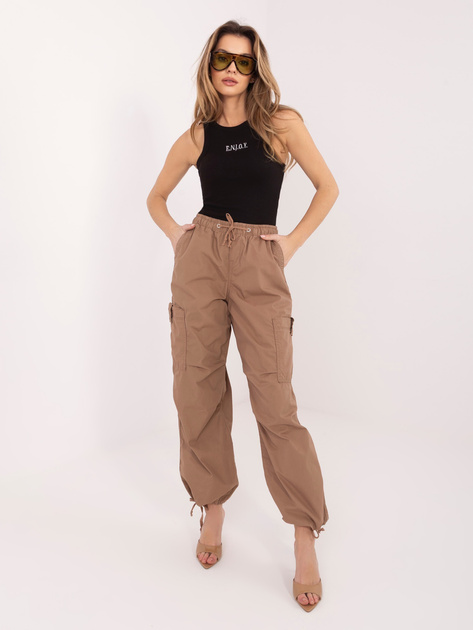 Czarny prążkowany top bezrękawnik z bawełny SUBLEVEL