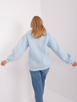 Hurt Jasnoniebieska bluza bez kaptura z bawełny