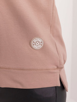 Hurtownia Ciemnobeżowa bluzka plus size z bawełny