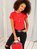 Czerwony t-shirt Peachy