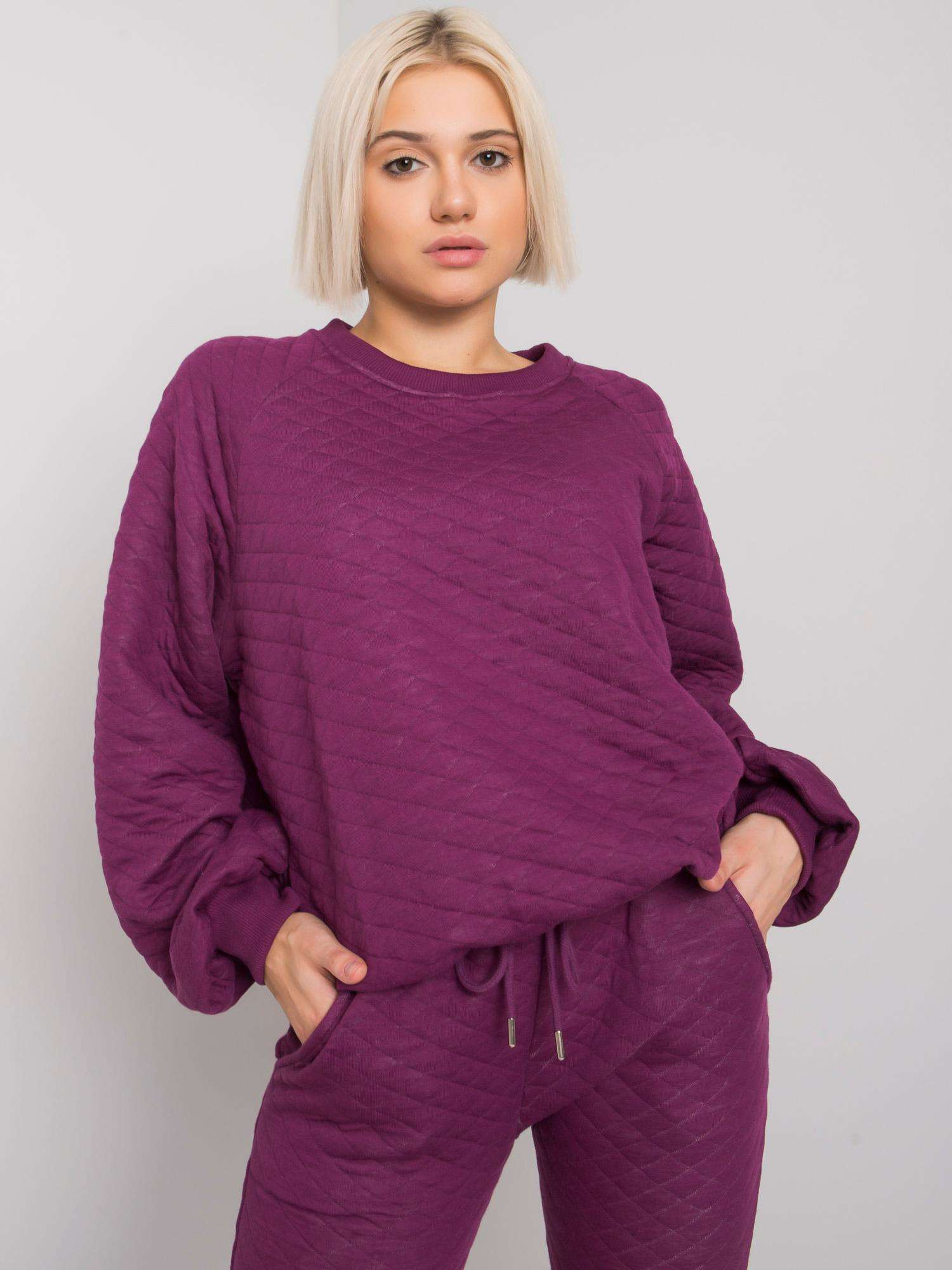 Purple two-piece quilted set Palermo