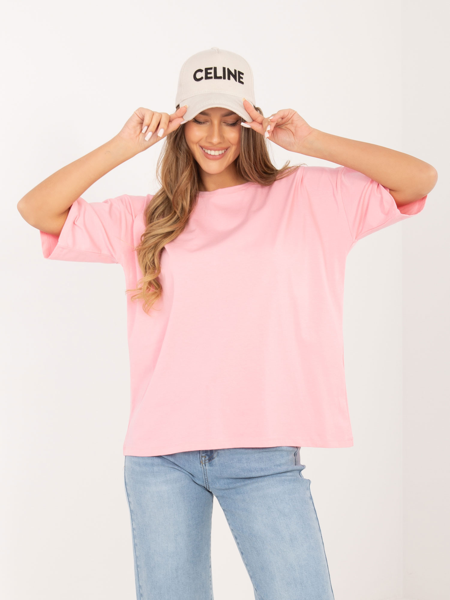 T-shirt jasny różowy