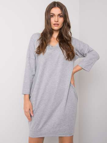 Graues Baumwollkleid Abijah.