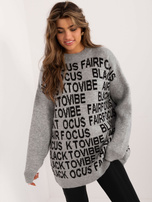 Hurt Szary sweter damski oversize