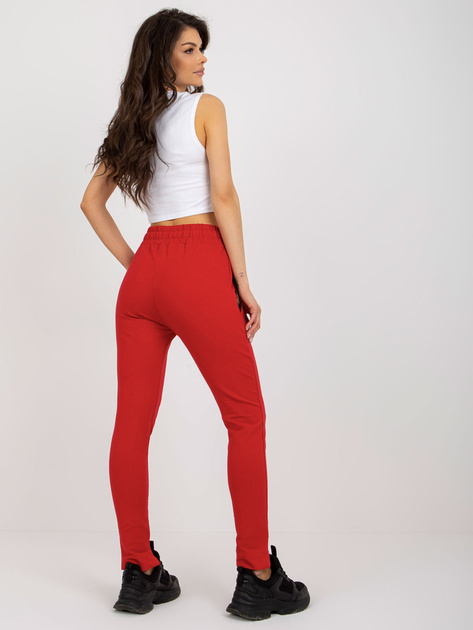 Hurt Czerwone damskie spodnie dresowe z kieszeniami