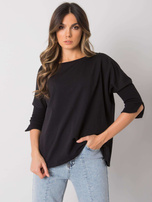 Czarna luźna bluzka Hassina