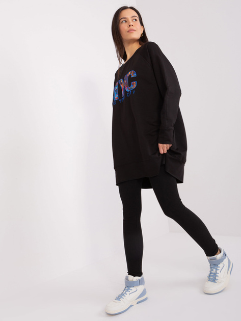 Hurt Czarny komplet casualowy z bluzą oversize