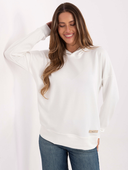 Ecru damska bluza z kapturem