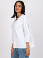 Weiße lockere Bluse Sylvie RUE PARIS.