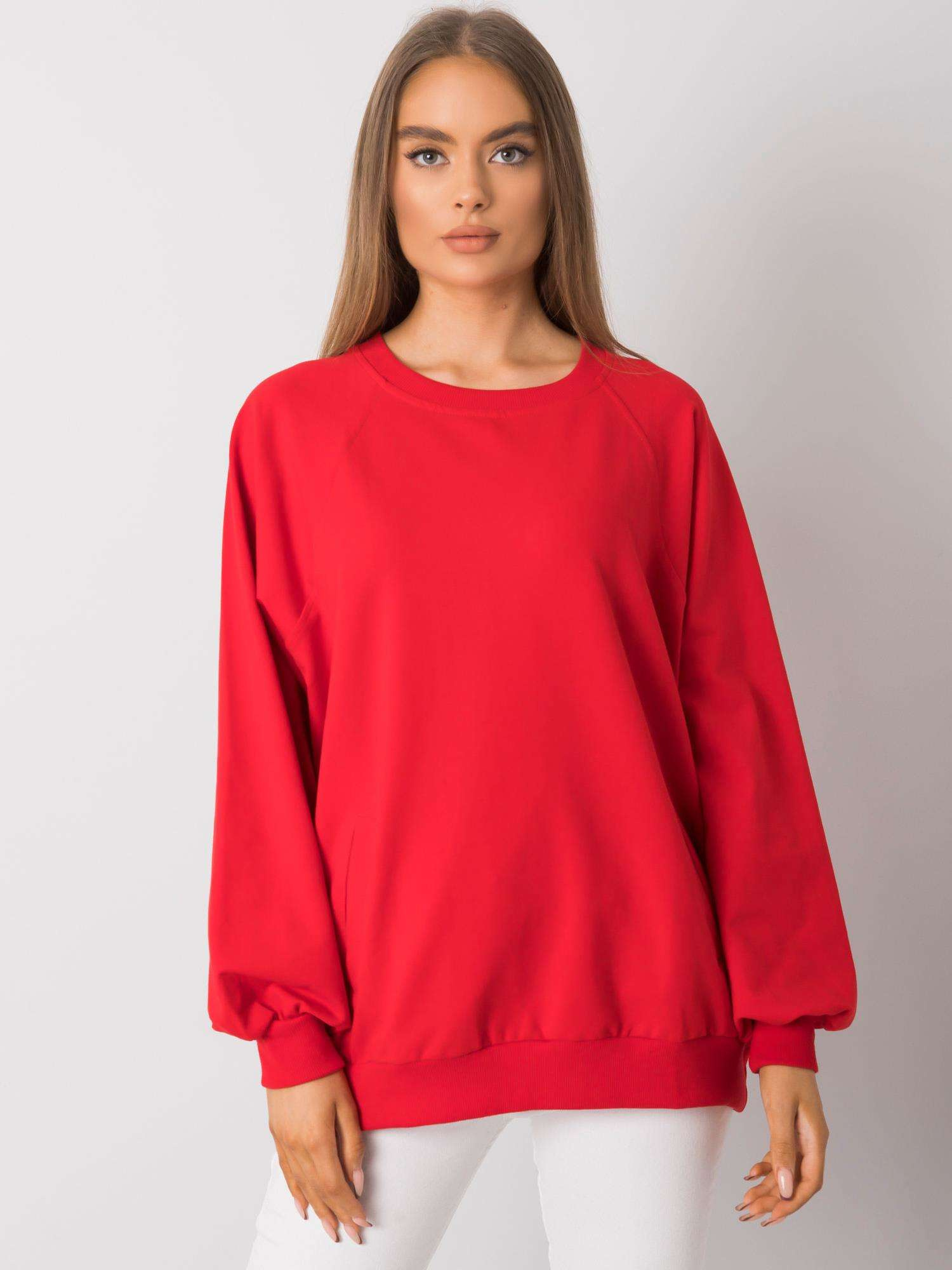 Red sweatshirt with pockets Gaelle RUE PARIS