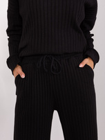 Hurt Black two-piece casual set with a sweatshirt.