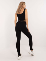 Hurt Czarno-biały trzyczęściowy komplet z bluzą w zebrę