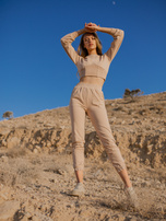 Beżowy komplet casualowy Odille RUE PARIS