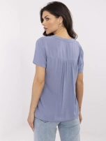 Szaro-niebieska damska bluzka na lato SUBLEVEL