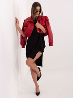 Czarna letnia sukienka basic z bawełny RUE PARIS