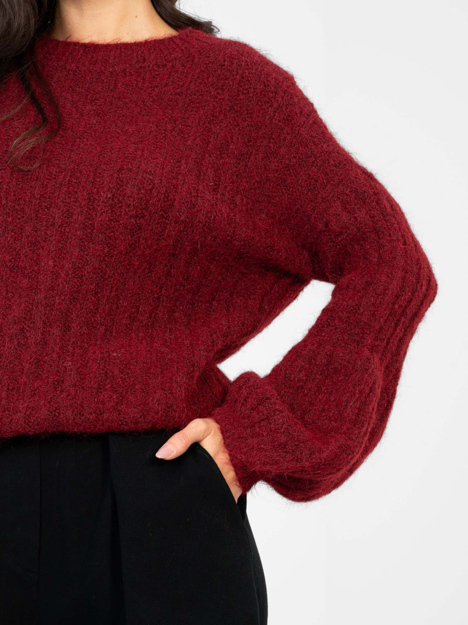 Sweter bordowy