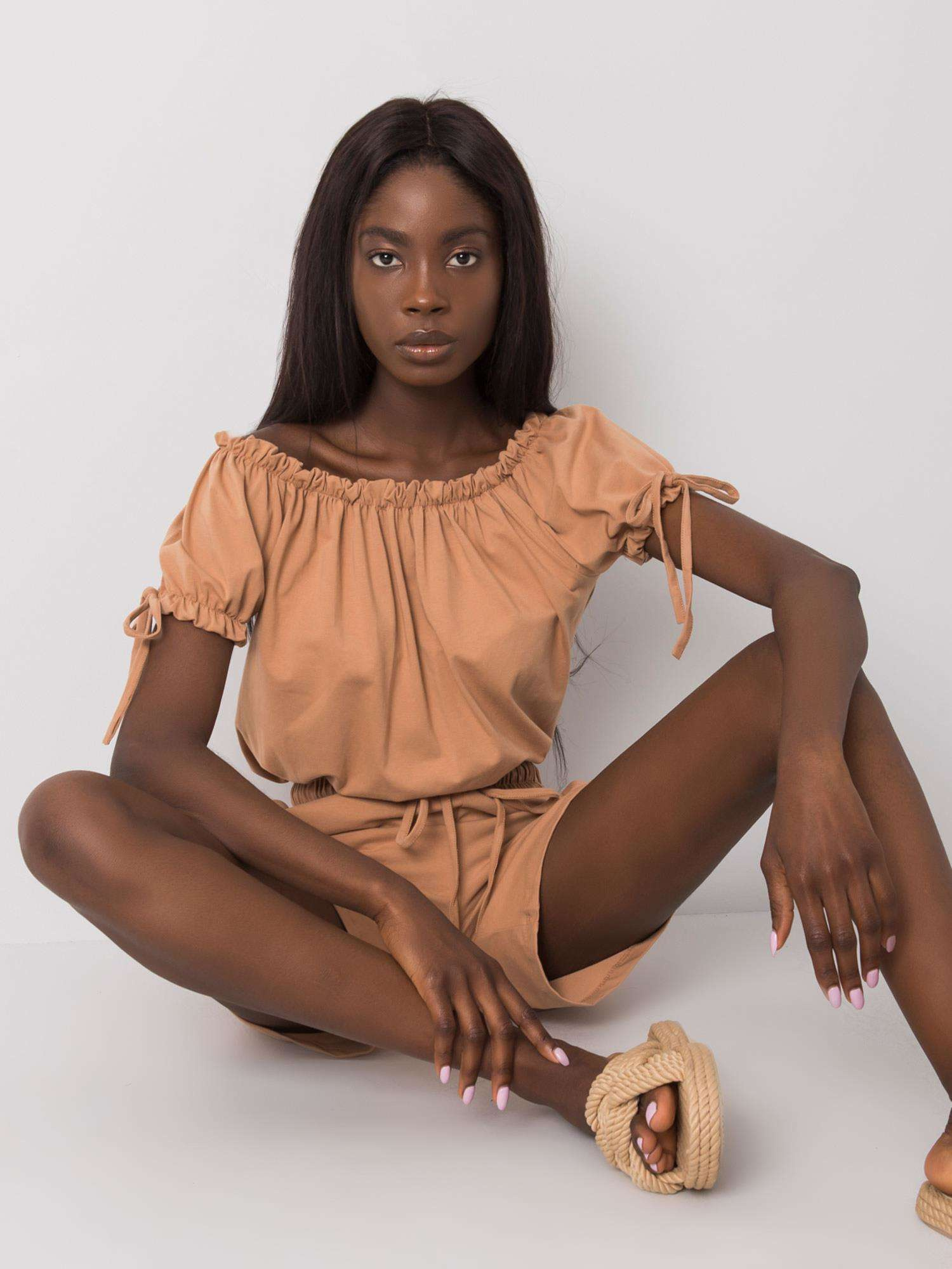 Camel short jumpsuit Sandrine OCH BELLA