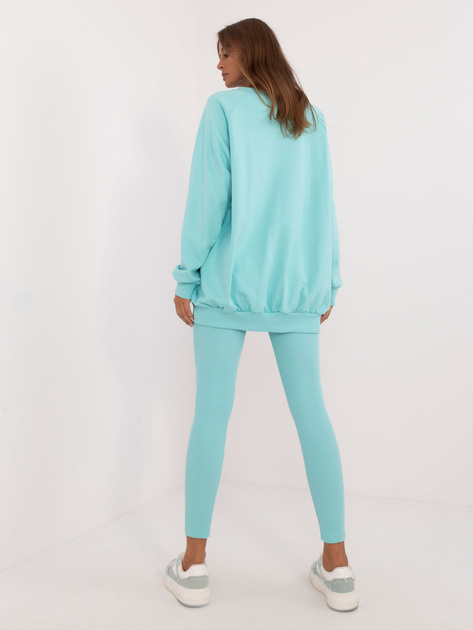 Hurt Jasnoniebieski damski komplet dresowy z bawełną