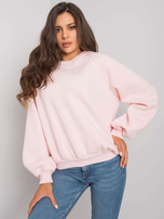 Jasnoróżowa bluza bez kaptura Tashi RUE PARIS