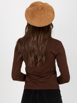 Hurtownia Camelowa damska czapka zimowa beret 