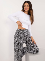 Hurt Biało-czarny dwuczęściowy komplet z długimi spodniami