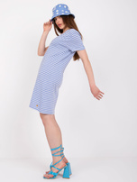 Jasnoniebieska sukienka mini w paski STITCH & SOUL