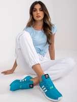 Białe spodnie dresowe bojówki Gina 