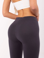 Grafitowe bawełniane legginsy BASIC FEEL GOOD