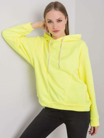 Fluo žltá mikina s kapucňou Emy.