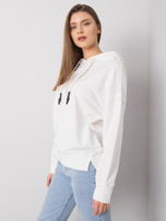 Ecru bluza z kapturem Nellie