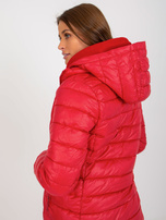 Hurt Czerwona dwustronna kurtka przejściowa z kapturem