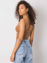 Camelowy top koronkowy Zorinne OCH BELLA