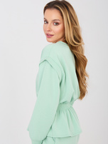 Pastelowy zielony  komplet z miękkiego materiału RUE PARIS 