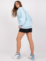 Jasnoniebieska bluza dresowa z nadrukiem Los Angeles 