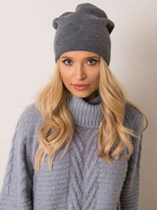 Ciemnoszara czapka beanie RUE PARIS