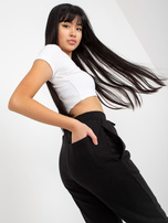 Hurt Czarne ocieplane spodnie dresowe z wiązaniem MAYFLIES