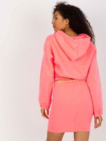 Hurt Fluo różowy dresowy komplet basic ze spódnicą Emilie