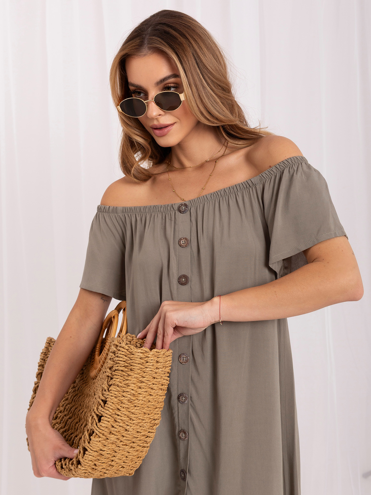 Sukienka khaki