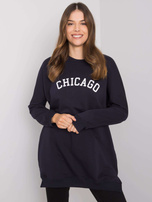 Granatowa tunika z napisem Corazon RUE PARIS