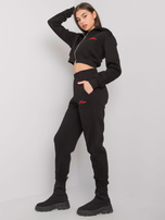 Czarny komplet dwuczęściowy Maxence