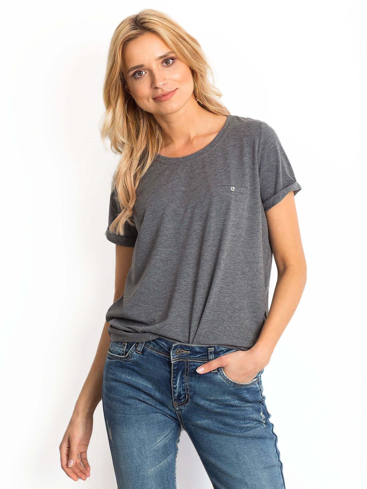 Dark grey melange t-shirt Transformative