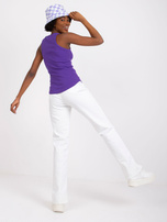 Ciemnofioletowy top w prążek Eston RUE PARIS