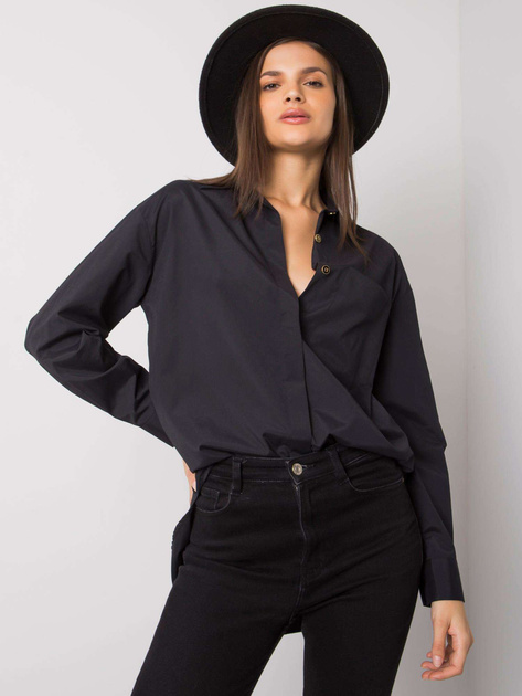 Czarna koszula z bawełny Terra