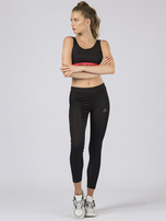 TOMMY LIFE Czarny sportowy top