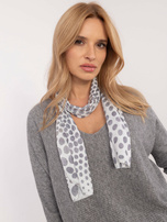 Hurt Szary damski sweter oversize w jednolitym kolorze