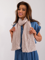 Hurtownia Beżowa chusta z aplikacjami 